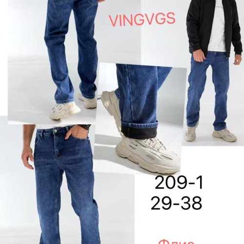 Джинсы Vingvgs (29-38) 209-1 blue (зима) Vingvgs 209-1 blue