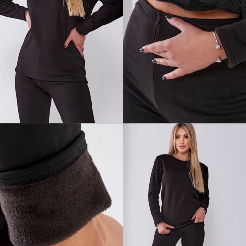 Термобелье BRAVEL (XL-2XL) 4573 black (зима) BRAVEL 4573 black