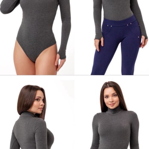 Боди BRAVEL (S-2XL) 8751 d.grey (зима) BRAVEL 8751 d.grey