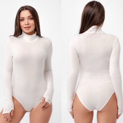 Боди BRAVEL (S-2XL) 8751 milk (зима) BRAVEL 8751 milk