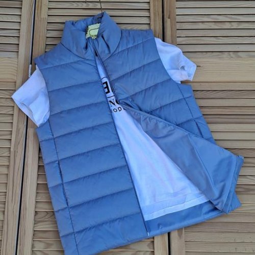 Жилетка Sport style (M-3XL) 01 l.blue (деми) Sport style 01 l.blue