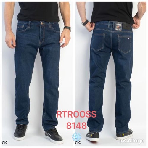 Джинсы Fangsida (34-44) 8148 blue (зима) Fangsida 8148 blue