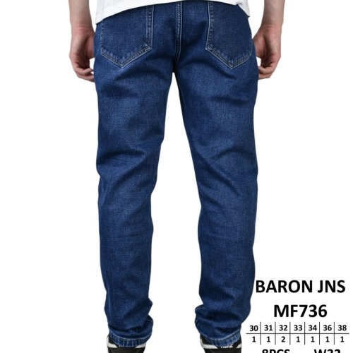 Джинсы God Baron (30-38) MF736 blue (зима) God Baron MF736 blue