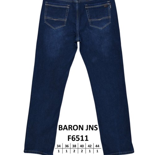 Джинсы God Baron (32-42) F6511 blue (зима) God Baron F6511 blue