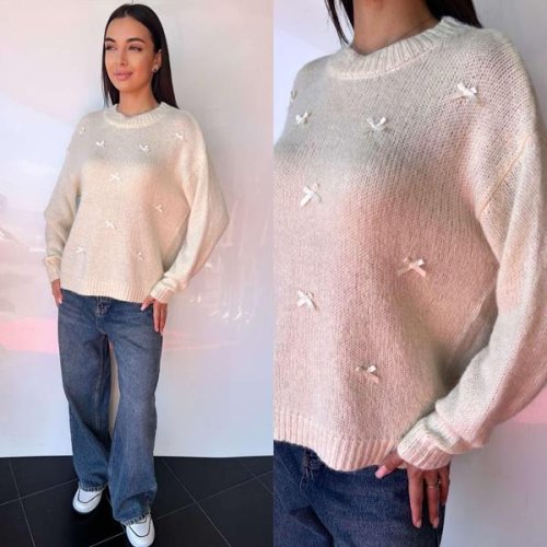 Свитер i8denim Women (one size) TB92 beige (деми) i8denim Women TB92 beige