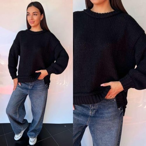 Свитер i8denim Women (one size) TB96 black (деми) i8denim Women TB96 black