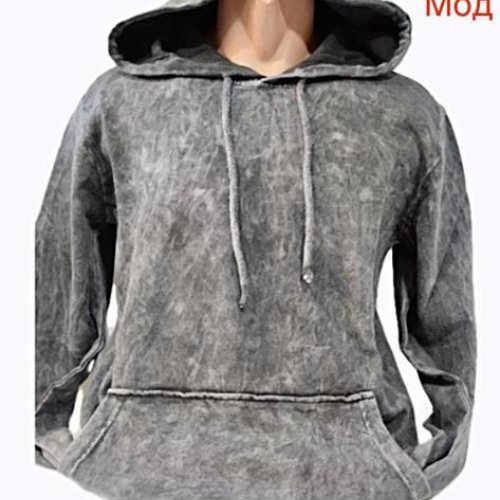 Худи Надийка (L-3XL) ND10-725 grey (зима) Надийка ND10-725 grey