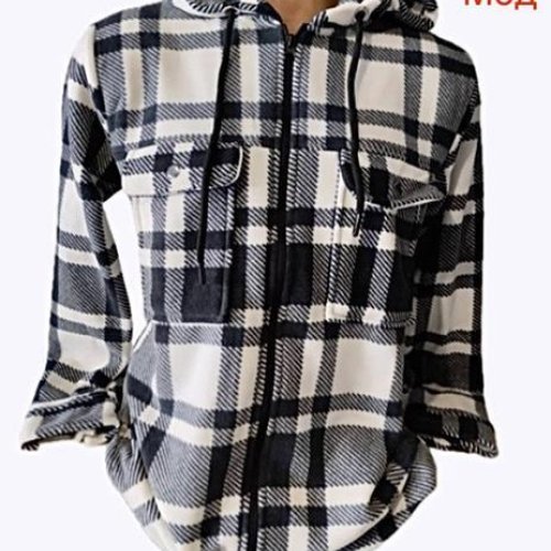 Рубашка Надийка (S-2XL) ND27-728 d.grey (зима) Надийка ND27-728 d.grey