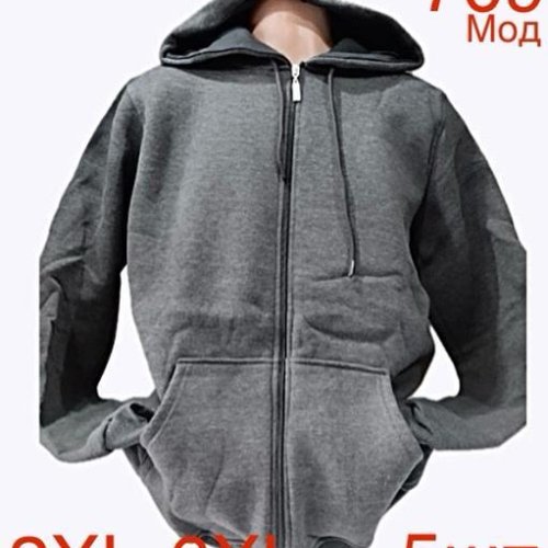 Кофта спорт Надийка (2XL-6XL) ND6-709 grey (зима) Надийка ND6-709 grey