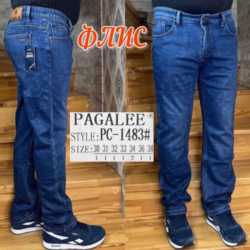 Джинсы Pagalee (30-38) PC1483 blue (зима) Pagalee PC1483 blue