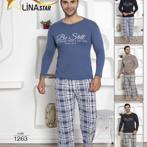 Пижама 4 Seasons (M-3XL) 1236 d.grey (деми) 4 Seasons 1236 d.grey