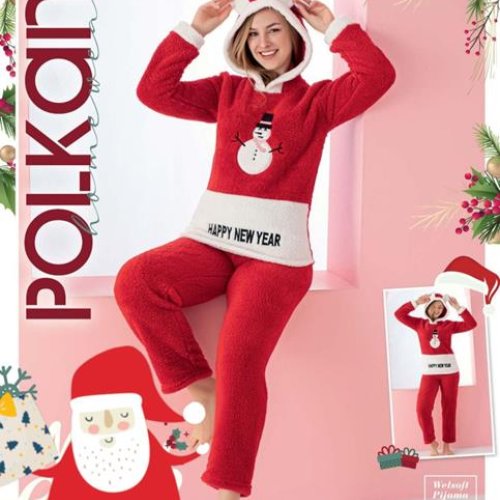 Пижама 4 Seasons (S-XL) 17839 red (зима) 4 Seasons 17839 red