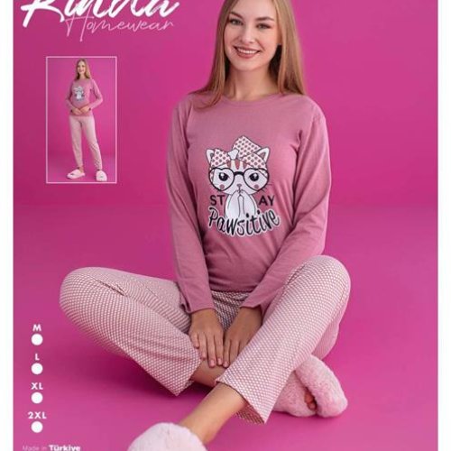 Пижама 4 Seasons (M-2XL) 2936 pink (деми) 4 Seasons 2936 pink