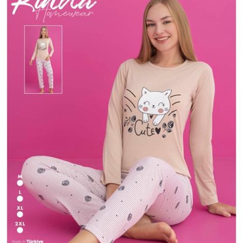 Пижама 4 Seasons (M-2XL) 3013 beige (деми) 4 Seasons 3013 beige