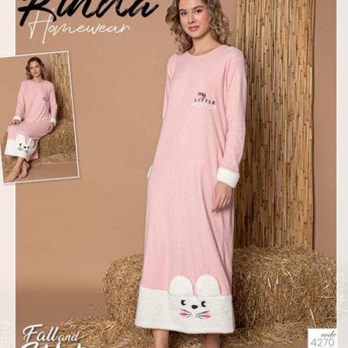 Ночнушка 4 Seasons (M-2XL) 4270 powder (зима) 4 Seasons 4270 powder