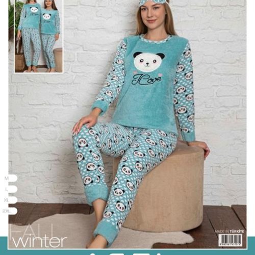 Пижама 4 Seasons (M-2XL) 8009 l.blue (зима) 4 Seasons 8009 l.blue