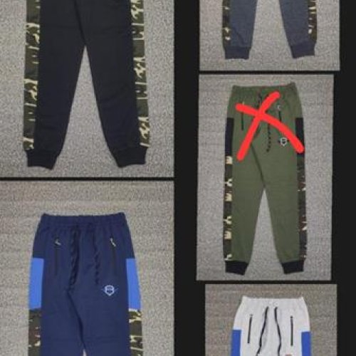 Штаны спорт 4 Seasons (S-2XL) A01-115 navy (деми) 4 Seasons A01-115 navy