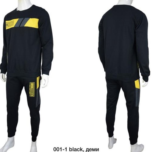 Костюм спорт 4 Seasons (S-2XL) A01-41 black (деми) 4 Seasons A01-41 black
