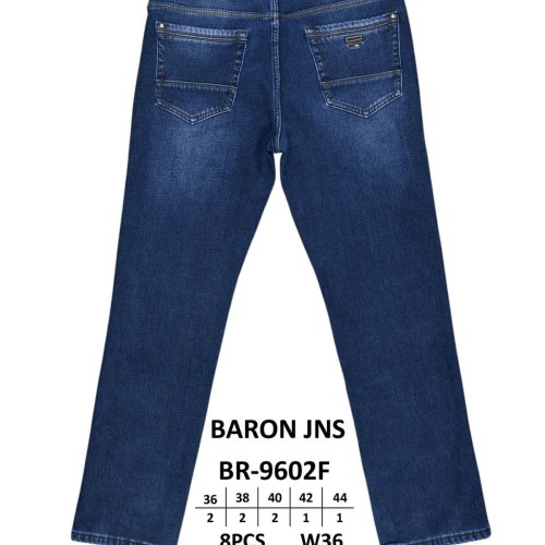 Джинсы God Baron (36-44) BR-9602F blue (зима) God Baron BR-9602F blue