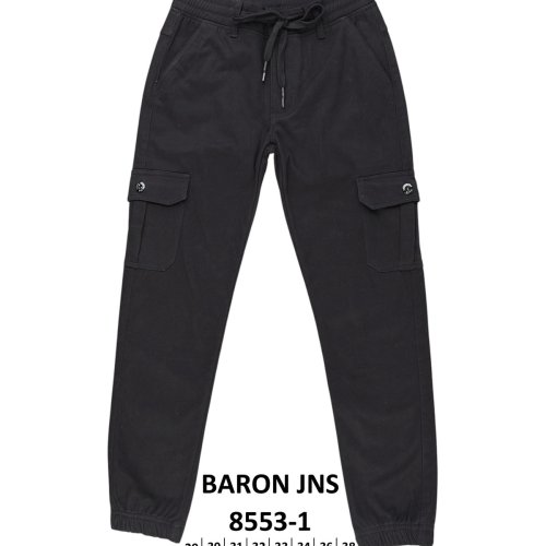 Джинсы God Baron (29-38) 8553-1 black (зима) God Baron 8553-1 black