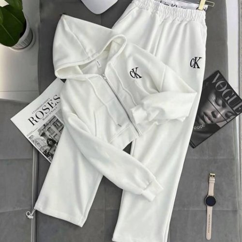 Костюм спорт Modnulya (42-50) 7027 white (деми) Modnulya 7027 white