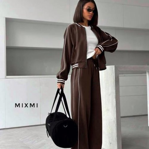 Костюм спорт Modnulya (42-54) 7757 brown (деми) Modnulya 7757 brown