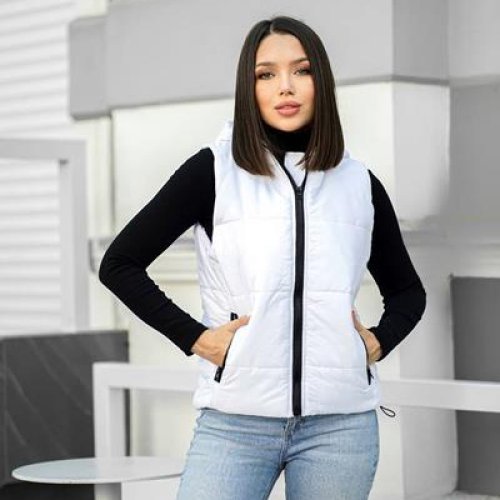 Жилетка Modnulya (42-46) N635 white (деми) Modnulya N635 white
