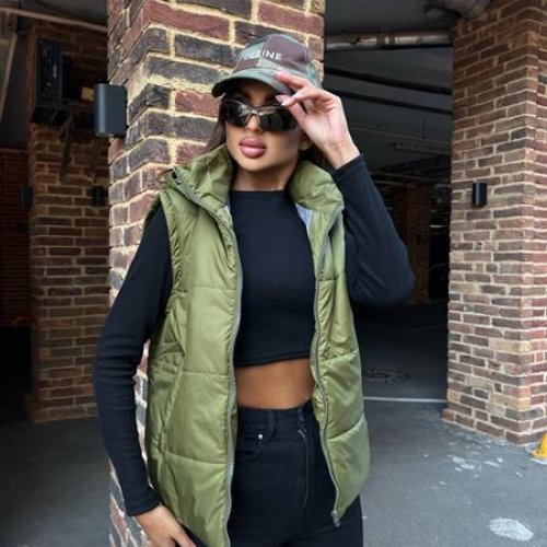 Жилетка Modnulya (42-46) N642 khaki (деми) Modnulya N642 khaki