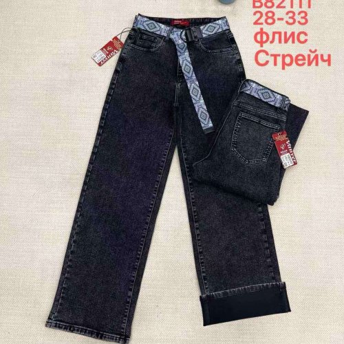 Джинсы Vanver (28-33) B82111 black (зима) Vanver B82111 black