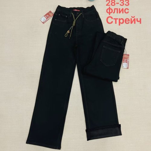 Джинсы Vanver (28-33) B82139 black (зима) Vanver B82139 black
