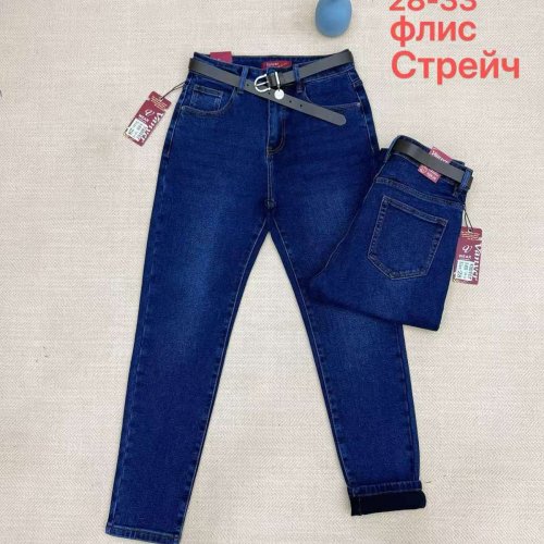 Джинсы Vanver (28-33) B8320 blue (зима) Vanver B8320 blue
