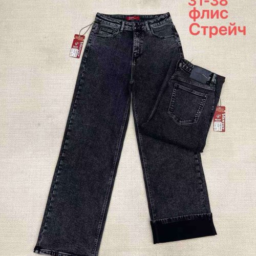 Джинсы Vanver (31-38) D82108 black (зима) Vanver D82108 black
