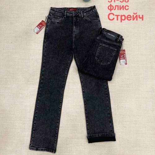 Джинсы Vanver (31-38) D82130 black (зима) Vanver D82130 black