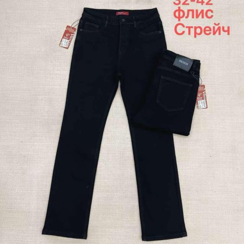 Джинсы Vanver (32-42) D82137 black (зима) Vanver D82137 black