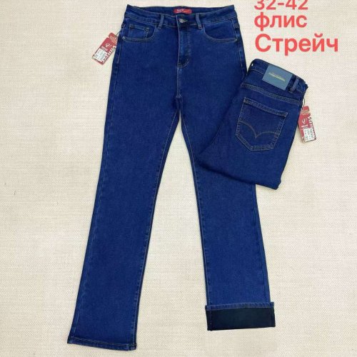 Джинсы Vanver (32-42) D8316 blue (зима) Vanver D8316 blue