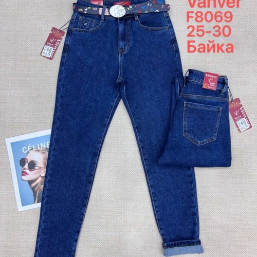 Джинсы Vanver (25-30) F8069 blue (зима) Vanver F8069 blue