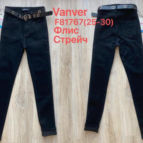 Джинсы Vanver (25-30) F81767 black (зима) Vanver F81767 black