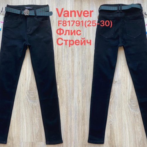 Джинсы Vanver (25-30) F81791 black (зима) Vanver F81791 black
