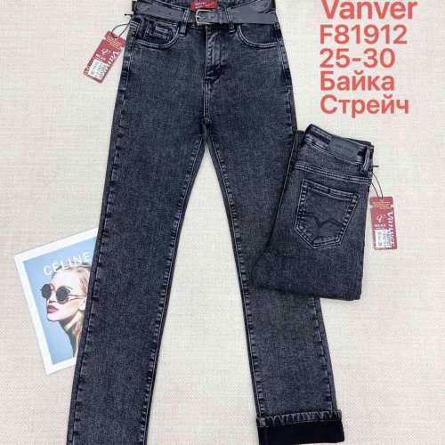 Джинсы Vanver (25-30) F81912 grey (зима) Vanver F81912 grey