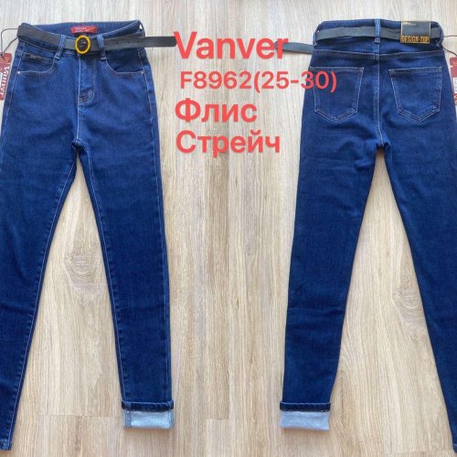 Джинсы Vanver (25-30) F8962 blue (зима) Vanver F8962 blue