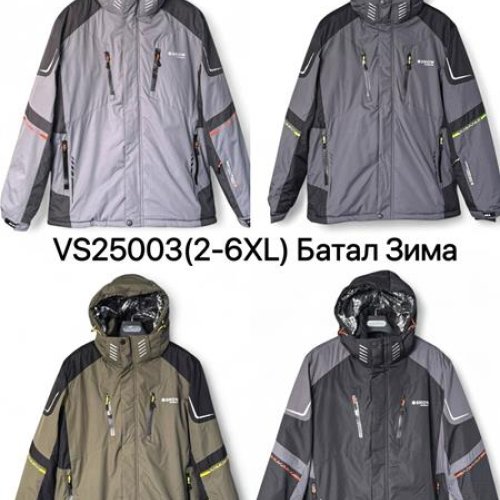 Куртка LeHung (2XL-6XL) VS25003 black (зима) LeHung VS25003 black