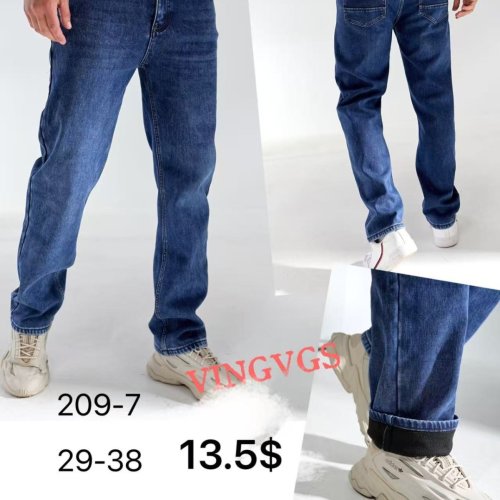 Джинсы God Baron (29-38) 209-7 blue (зима) God Baron 209-7 blue