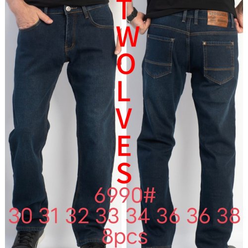 Джинсы God Baron (30-38) 6990 blue (зима) God Baron 6990 blue