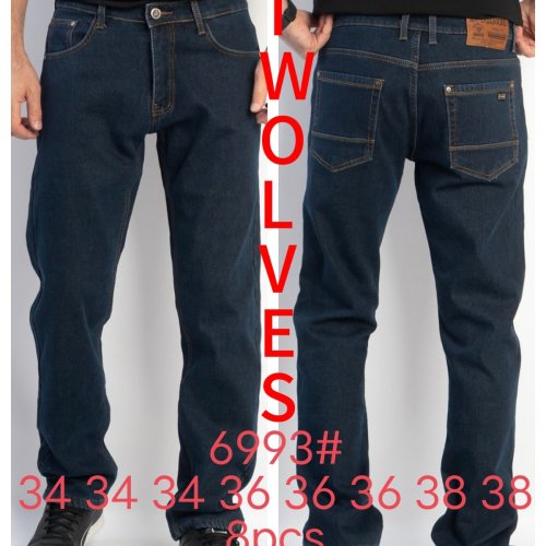 Джинсы God Baron (34-38) 6993 blue (зима) God Baron 6993 blue