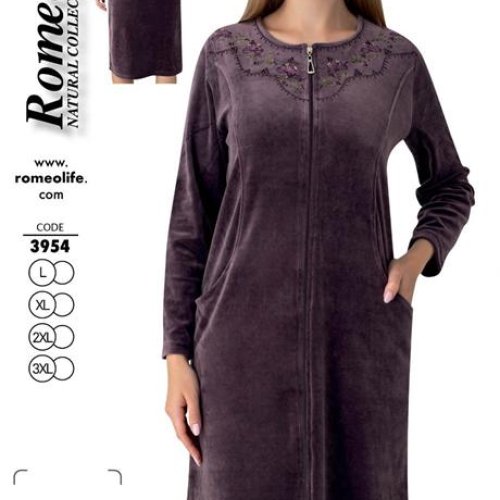 Халат Cotpark (L-3XL) 3954 violet (деми) Cotpark 3954 violet
