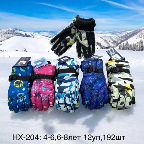 Перчатки Anjela (4-8) HX204 mix (зима) Anjela HX204 mix