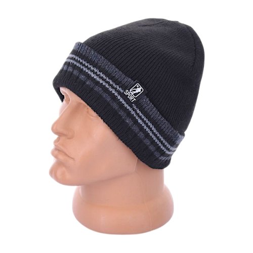 Шапка Red Hat clothes (54-60) Y617-4 black (зима) Red Hat clothes Y617-4 black