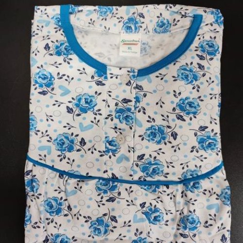 Ночнушка 4 Seasons (L-2XL) SN1 blue (зима) 4 Seasons SN1 blue