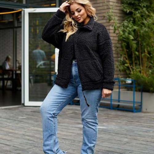 Куртка Romeo life (42-54) 16-5 black (деми) Romeo life 16-5 black