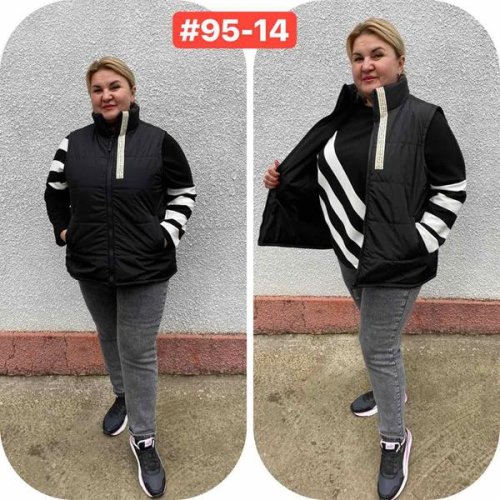 Жилетка Romeo life (52-62) 95-14 black (деми) Romeo life 95-14 black